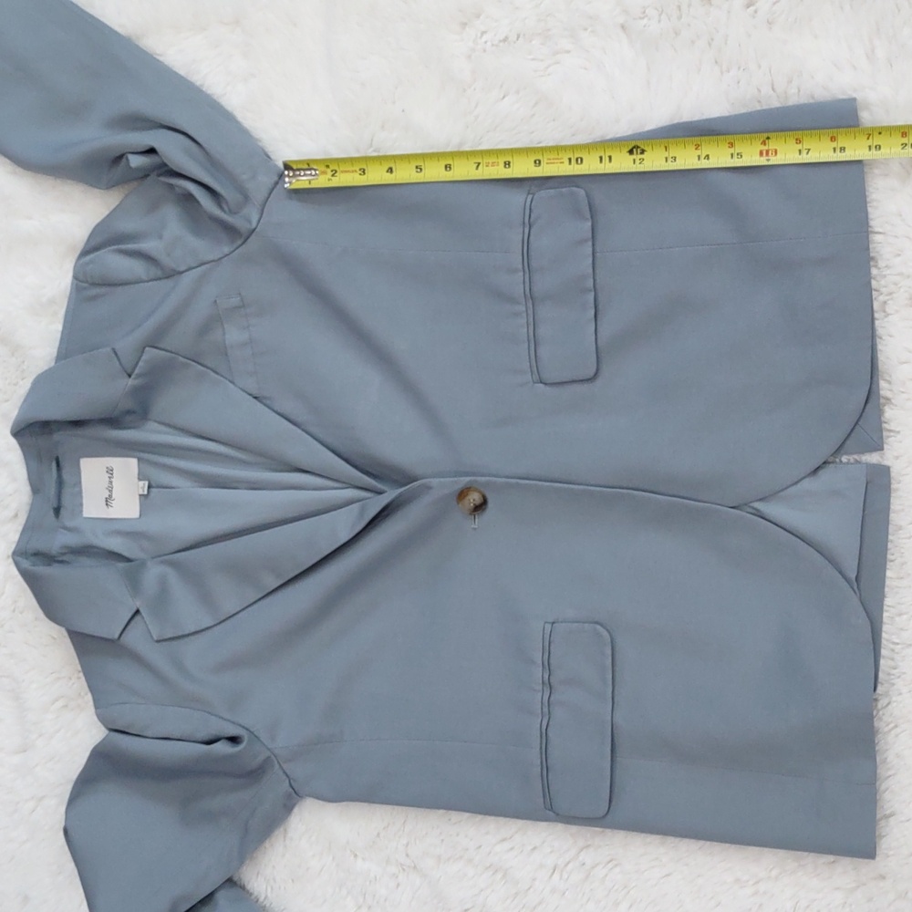 Madewell Light Blue Jacket, Size L - Picture 17 of 17